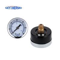 Manomètre électrique avec Mini jauge de pression, compresseur d'air hydraulique, testeur de pression, manomètre 0-60 PSI, montage à l'arrière, plaque à cadran 1/8 ", 1.5"