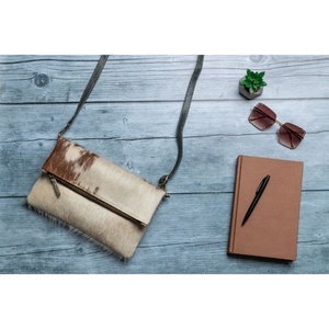 LW Vintage New Style Women's Leather <b>Wallets</b> Large Capacity Hair on Hide Cash Money Bag Purse Wholesale - Product Image 1