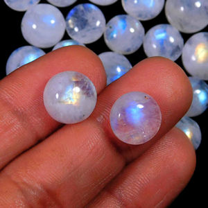 Cabochon en pierre de lune naturelle et de haute qualité, perles en quartz clair, facettes ammolite, pierres précieuses, en cristal, ensembles cadeaux - Product Image 4