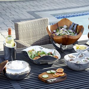 Cuenco metálico moderno para servir frutas, para Hotel y restaurante, acabado plateado, para ensalada, tazón y plato - Product Image 6