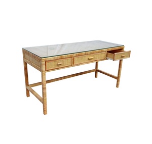 Giữa Thế Kỷ Cổ Hayes mở rộng tủ quần áo màu sắc tự nhiên điều chỉnh chiều cao xoay xoay có thể gập lại Kính ván ép bàn ăn - Product Image 4