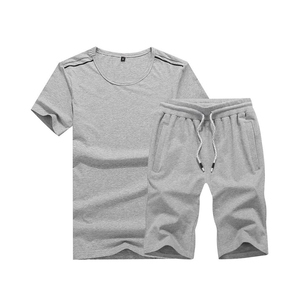 Ensemble t-shirt et short pour hommes T-shirt et short en gros avec logo personnalisé Couleur Motif animal Respirant Fabriqué en polyester/coton - Product Image 1