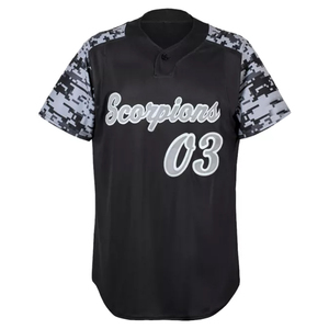 Dernier design, uniforme de baseball respirant personnalisé, maillot de baseball de haute qualité en sublimation, vente en gros - Product Image 1