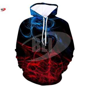 เสื้อฮู้ดผู้ชายผ้าโพลีเอสเตอร์100% มีฮู้ดพิมพ์ซับลิเมชันสำหรับกีฬาฤดูหนาวออกแบบโลโก้ได้ตามต้องการ - Product Image 4