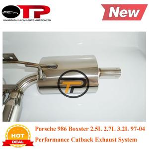 Tubo di scarico OTP pz Boxster <span class=keywords><strong>986</strong></span> 2.5L 2.7L 3.2L 97-04 scarico CATBACK in acciaio inox - Product Image 6