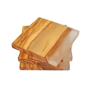 Tasse à thé en bois massif Mads pour la maison vaisselle décor forme carrée décorative Style Unique tasse sous-verres résine tasse à thé sous-verre - Product Image 5