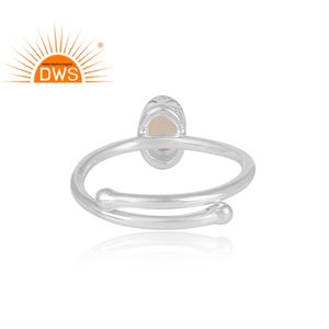 Beier — bague en pierre précieuse pour femmes, opale éthiopienne, argent Sterling 925, décontractée, vente en gros - Product Image 4