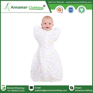 Saco de dormir de algodón orgánico para bebé, con diseño personalizado increíble, marca privada, unisex - Product Image 4