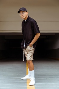 <span class=keywords><strong>Nero</strong></span> <span class=keywords><strong>di</strong></span> Lino Camicie da <span class=keywords><strong>Uomo</strong></span> <span class=keywords><strong>di</strong></span> Alta Qualità Camicia <span class=keywords><strong>di</strong></span> <span class=keywords><strong>Vestito</strong></span> Maniche Corte Turn Down Collari Streetwear per Gli Uomini Casual Made in vietnam - Product Image 4