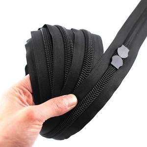 Wholesale 5 High Quality Long Chain Nylon Auto-Lock Open-End Zippers for Jeans Shoes Garments Bags-Durable OEKO-TEX Certified - Product Image 5