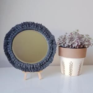 Espejo de Macramé Hecho a Mano con Cordón de Algodón, Elegante y Hermoso, para Decoración de Interiores, Sala de Estar, Artículo de Decoración para el Hogar - Product Image 1