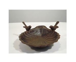 Aluminium Cast Garden Metal Bird Feeding <b>Bowls</b> & <b>Birdbath</b> <b>Bowl</b> - Product Image 1