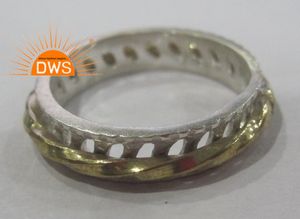 Anillo de banda giratoria de Plata de Ley 925 fina, joyería de plata para mujer, regalo para ella - Product Image 4