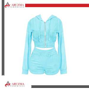 Sudadera con capucha de gran tamaño de lana informal para mujer de alta calidad personalizada para primavera - Product Image 6