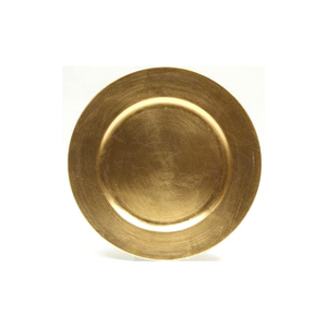 Plato de metal pulido brillante para mesa de comedor de bodas, cargador decorativo para servicio, redondo, grande, Nuevo - Product Image 3