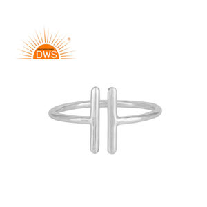 Bague d'espacement en argent Sterling 925, grand choix de pierres, bijoux empilables, vente en gros - Product Image 1