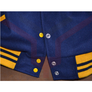 2022 OEM Custom Patch Leather Sleeve Chain Chenille Embroidery <b>Bomber</b> Flight Baseball Vintage Letterman <b>Varsity</b> <b>Jacket</b> for <b>Men</b> - Product Image 4
