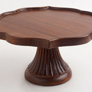 Support à gâteau en bois pour fête d'anniversaire, support à gâteau en bois pour TABLE à manger | Bois SHEESHAM - Product Image 1