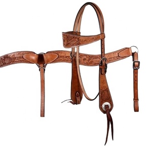 Cabeza tallada a mano occidental de cuero de vaca 100%, hecho a mano, con cuello de pecho, fabricante al por mayor - Product Image 1