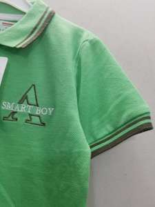 เสื้อผ้าแบรนด์ดัง เสื้อโปโลแขนสั้นผ้าฝ้ายสำหรับเด็กผู้ชาย สไตล์ลำลองสำหรับฤดูร้อน สินค้าส่วนเกินจากบังกลาเทศ - Product Image 3