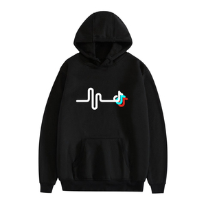 Men's <b>Long</b> Sleeve Street Fashion Hoodies Black Color <b>Sweatshirts</b> with Hooded Collar for Adults - Product Image 2