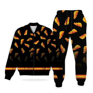 Wholesale Custom Logo <b>Fleece</b> Track Suits Set 100% Cotton XL Winter Sporting <b>Shirt</b> Half Sleeve Sublimation Printed Sportswear - Product Image 1