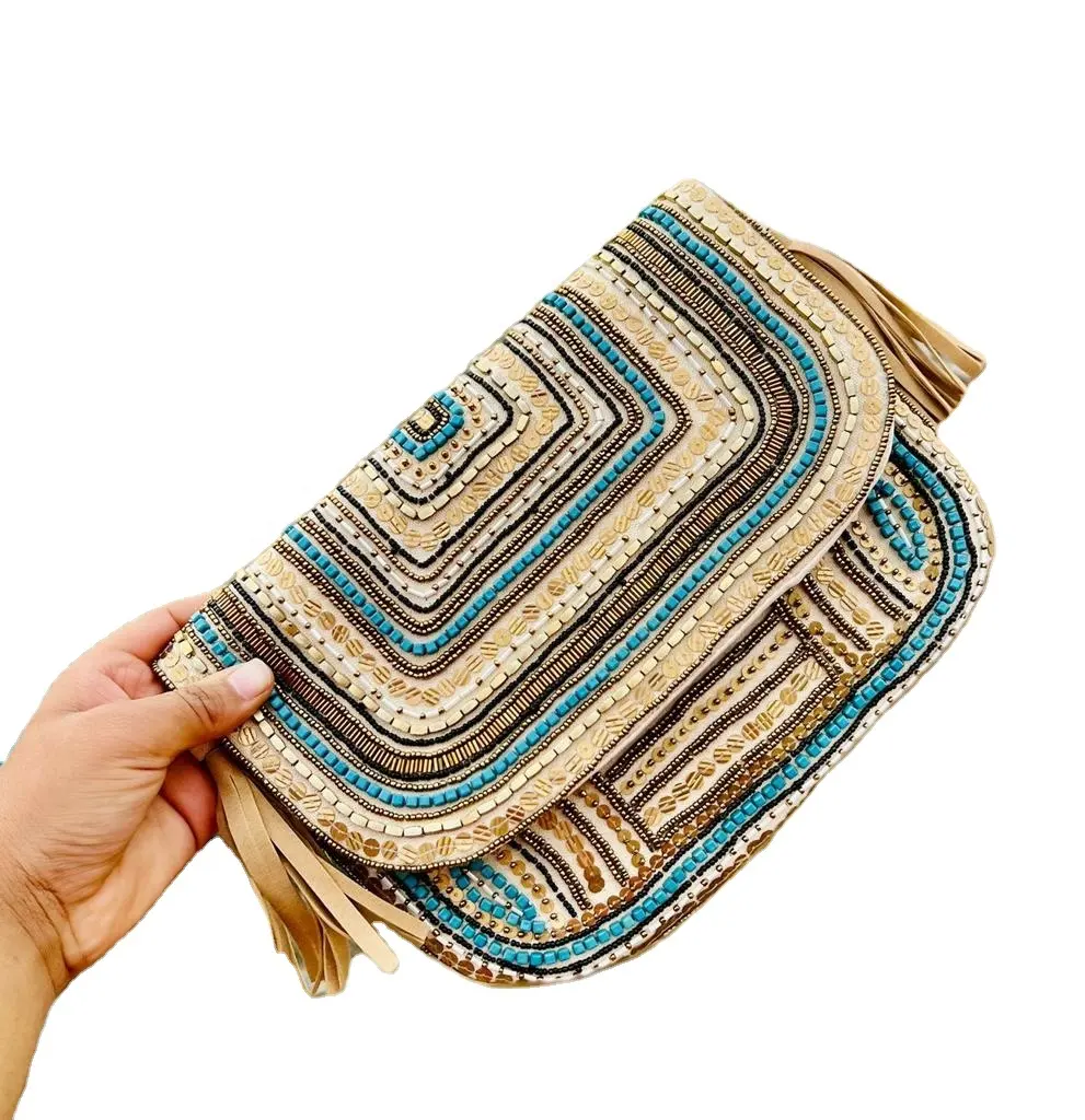 Banjara-Bolsos De yute hechos a mano para mujeres y niñas, bolsas de estilo tradicional para fiestas, regalo