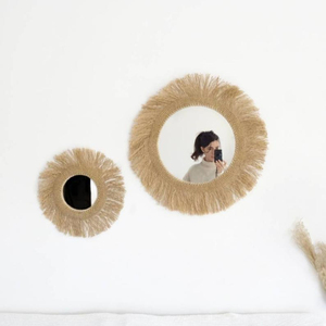 Trendy Macrame <b>Mirror</b> Wall <b>Hanging</b> - Product Image 1