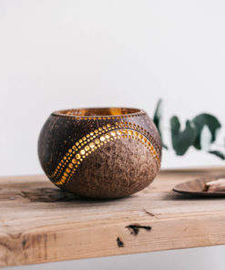 โคมไฟกะลามะพร้าว,สำหรับใส่เทียนกะลาผลิตในเวียดนามดีไซน์ตามสั่ง - Product Image 2