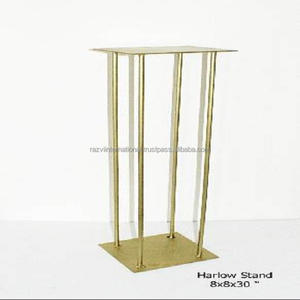 Soporte de Suelo Clásico Ecológico con Recubrimiento de Polvo Dorado Harlow para Macetas y Jardineras (RI-68002) - Product Image 6