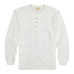 2022 OEM ropa de verano de calidad personalizada camiseta de hombre Slim Fit manga larga 100% algodón diferentes colores sólido Casual hombre Tops - Product Image 6