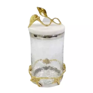 Boîte en acier acrylique blanc de conception moderne Accessoires de cuisine classiques pour la maison Bacs de stockage de fleurs pour l'emballage des aliments - Product Image 2