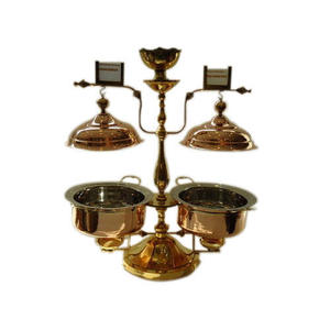 จานร้อนคู่ทำจากทองแดงเหมาะสำหรับเครื่องใช้ในงานแต่งงานเครื่องใช้ในงานเลี้ยงร้านอาหาร King International - Product Image 2