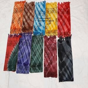 Pareo de viscosa con estampado de elefantes tie Dye, India impreso de pareo, tela de rayón, pareos de playa al por mayor - Product Image 1