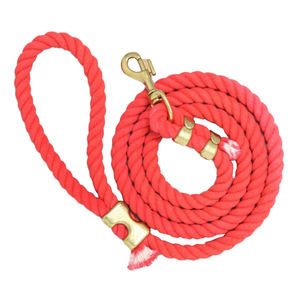 Correa de entrenamiento para perros retráctil ajustable de lujo Multicolor algodón acolchado doble gancho sólido personalizado encaje directo perro plomo - Product Image 5
