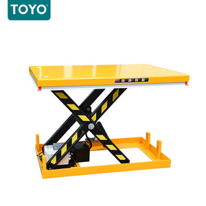 Tijera hidráulica portátil, pequeña mesa elevadora de acero inoxidable para coche de tijera fija automática eléctrica - Product Image 3
