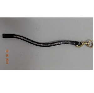 Banda de cejas de caballo de lujo Cadena de hoja de cristal transparente de cuero de alta calidad Elegante equitación ecuestre Moda Best Seller Horse - Product Image 1