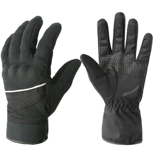 Gants de moto sportifs légers de haute qualité en cuir, compatibles écran tactile, coupe-vent, enduits de polyuréthane, motif imprimé - Product Image 3