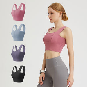 Haute qualité femmes Sexy course Yoga sport soutiens-gorge impression personnalisée XL XS Polyester/coton vêtements de sport respirant léger ensembles - Product Image 6