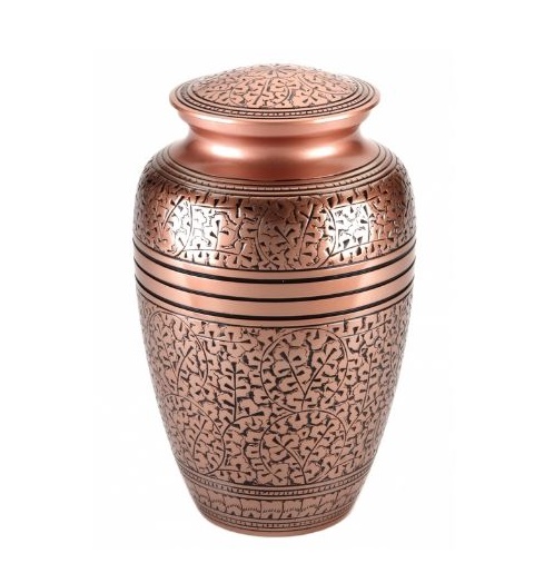 Two Tone Aluminum Adult Cremation Urns for Human Ashes Customized Funeral Urn Manufacturer from India at low Price