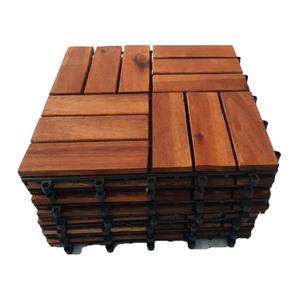 Nuevo precio superior de primavera, azulejos sólidos duraderos, diseño moderno, cubierta de madera entrelazada para interiores, madera de acacia resistente de 24mm de espesor - Product Image 4