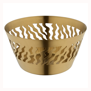 Bol à Servir Plaqué Or pour Snacks, Vaisselle d'Hôtel, Service Traiteur, Bol à Fruits pour Restaurant, Décoration de Table - Product Image 1