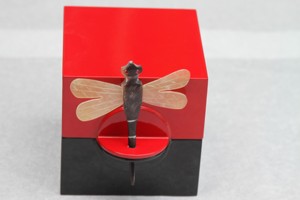 Romantic Velvet Jewelry Necklace White Lacquer <b>Box</b> - Product Image 6