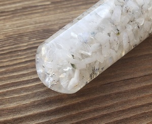 Bâton de massage en orgone de pierre de lune arc-en-ciel de haute qualité, lisse et poli, en cristaux naturels, utilisé pour la guérison et la décoration - Product Image 2