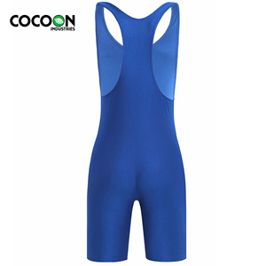 Justaucorps de lutte une pièce, impression par sublimation intégrale, vêtements de compression athlétique pour l'entraînement et la compétition - Product Image 5