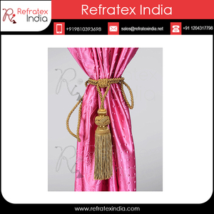 Cortina de yute de diseñador, Tieback - Product Image 3