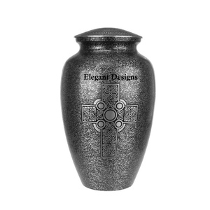 Urne funéraire de luxe élégante de style indien, peu coûteuse, vente en gros d'urne funéraire cendres mémorial personnalisé - Product Image 4