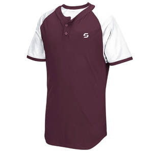 Maillot de baseball respirant à deux boutons pour hommes Offre Spéciale - Product Image 2