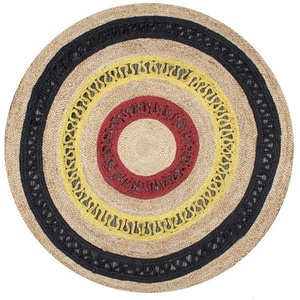 Multi Color Jute Braided <b>Round</b> Rug Home <b>Carpet</b> Floor Area Rug decorative <b>carpet</b> custom design size and color - Product Image 1