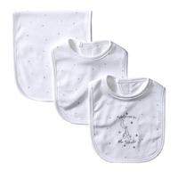 Bavoir pour bébé mignon 100% coton imperméable unisexe pour nourrissons et tout-petits, jetable, lavable, antibactérien, écologique, élastique